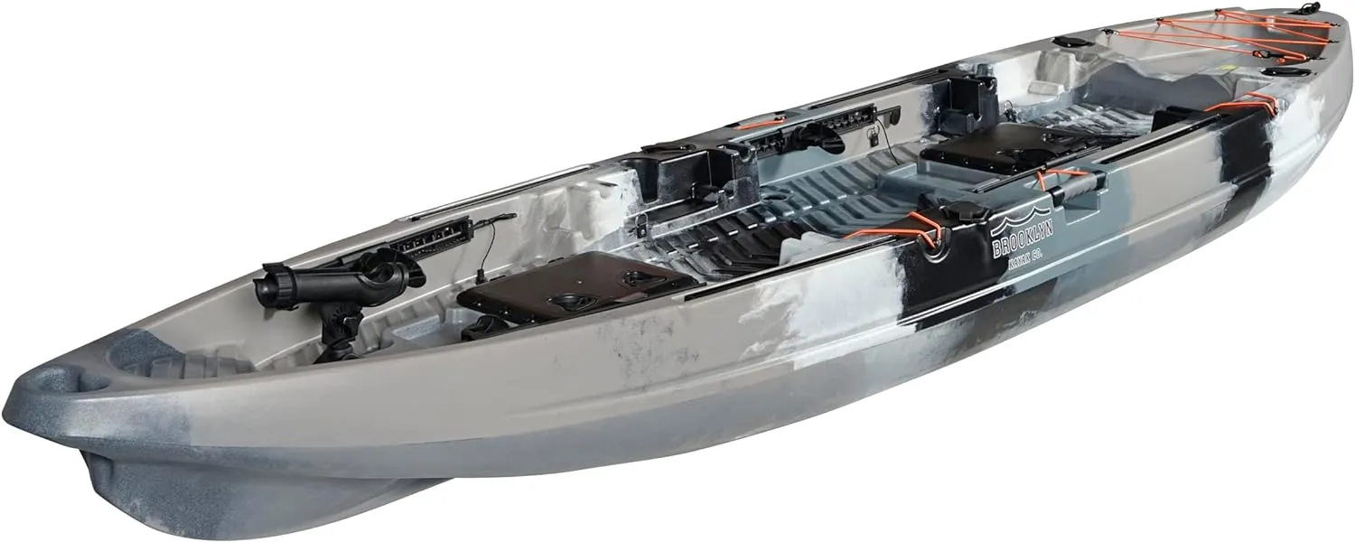 Brooklyn 13.0 Pro Tandem Kayak 12-Foot, 8 inch 2 or 3 Person Sit On Top Fishing Kayak