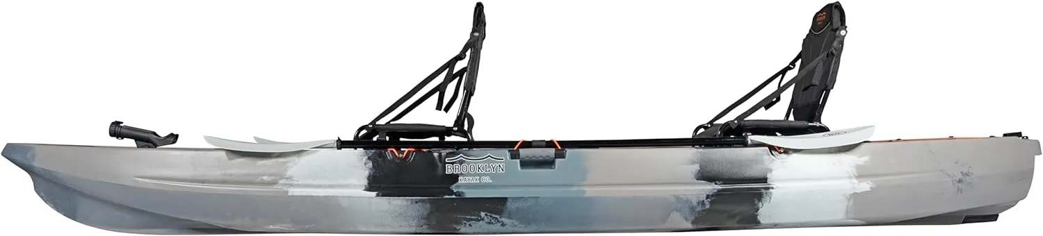 Brooklyn 13.0 Pro Tandem Kayak 12-Foot, 8 inch 2 or 3 Person Sit On Top Fishing Kayak