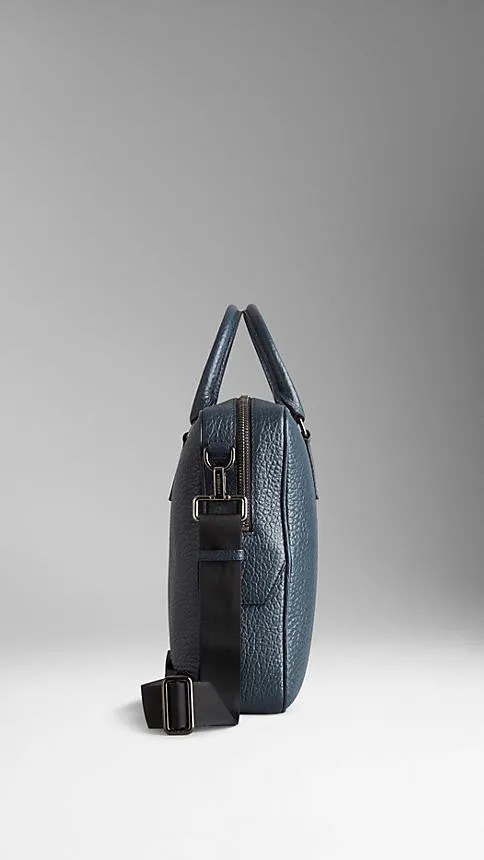 Burberry  - Signature Grain Leather Briefcase