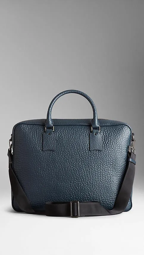 Burberry  - Signature Grain Leather Briefcase