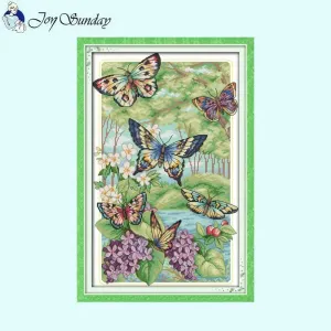 Butterfly Forest Animal Stitch DIY Kits
