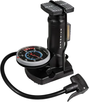BV Portable Composite Foot Bike Pump with Gauge and 100 PSI Pressure | Schrader and Presta Compatible Bicycle Pump with Ergonomic Pedal for Easy Use - Ideal as Bike Tire Pump and for Other Inflatables