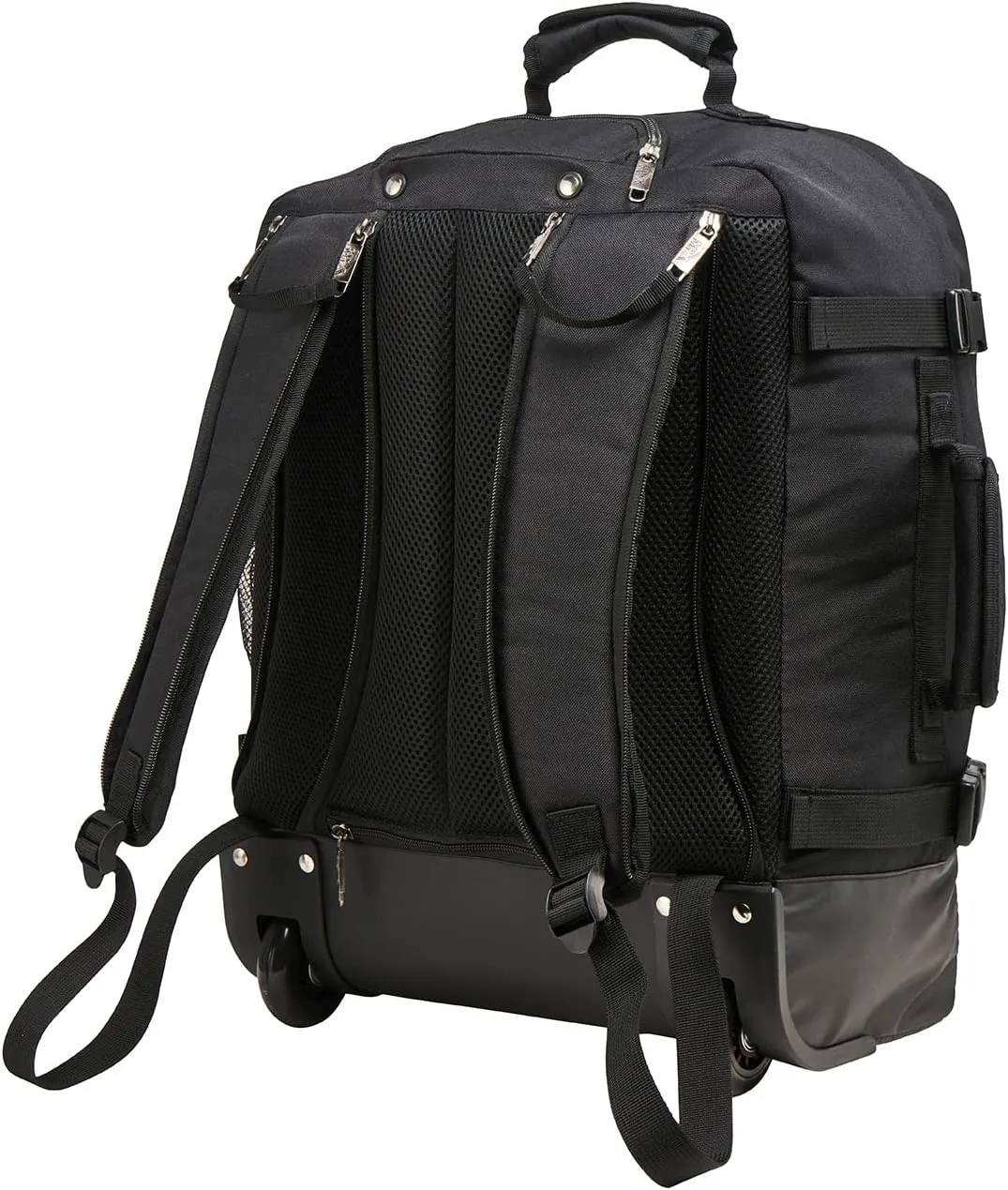 Cabin Max Greenwich 30L 18x14x8" (45x36x20cm) Hybrid Trolley Backpack (Black)