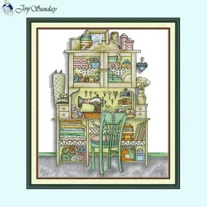 Cabinet Printed Cross Stitch Kits 16CT