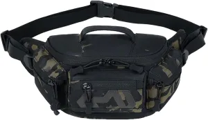 CamGo Tactical Fanny Pack for Men Women Expandable Military Waist Bag Hip Belt Bumbag Utility Bags for Hiking Climbing Fishing (#01-CP Black)