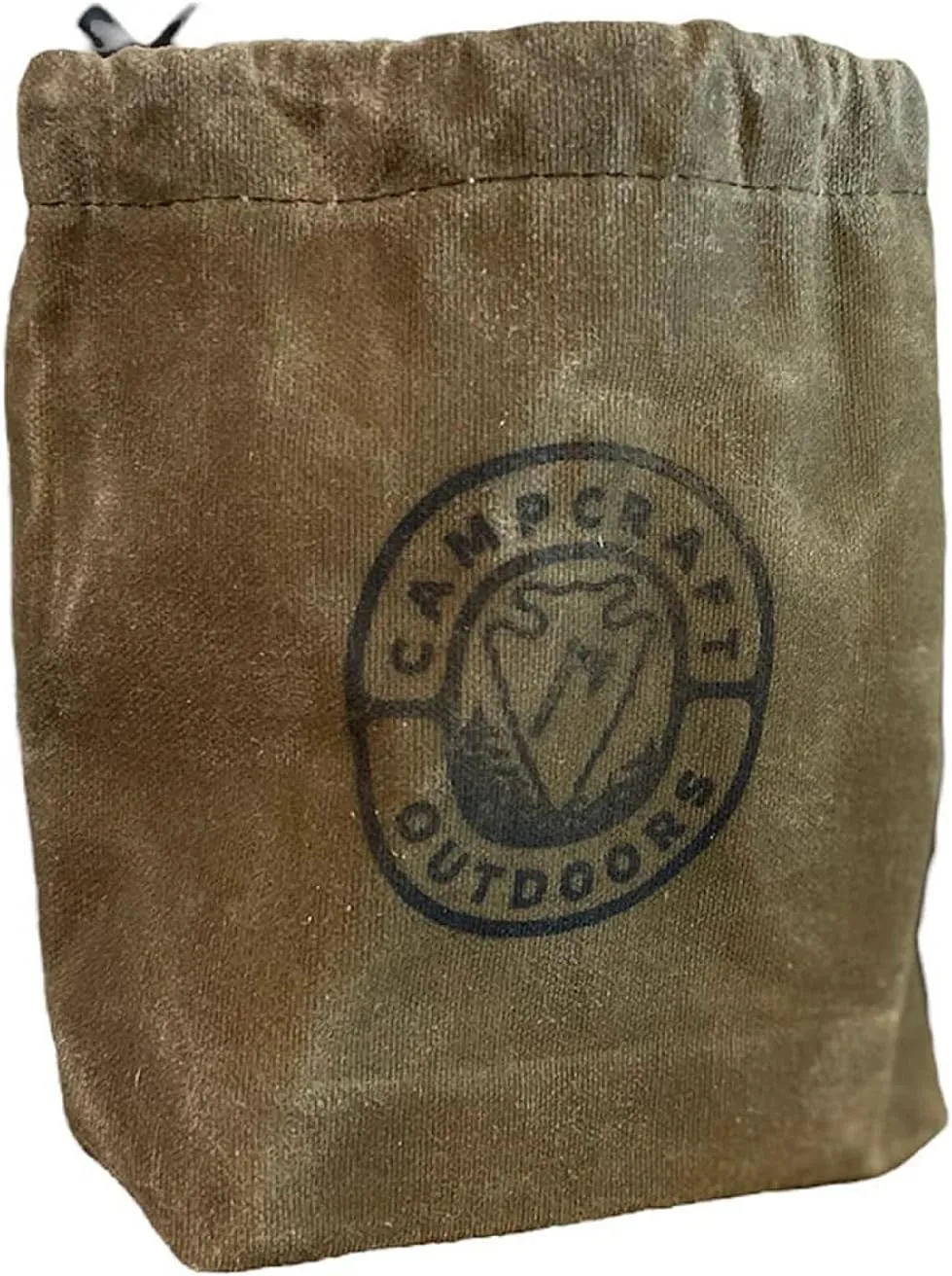 Campcraft Outdoors 24oz Cookset Bag, Bushcraft Belt Pouch, Hiking Mug Bag, Waxed Canvas Bag for Hiking stoves