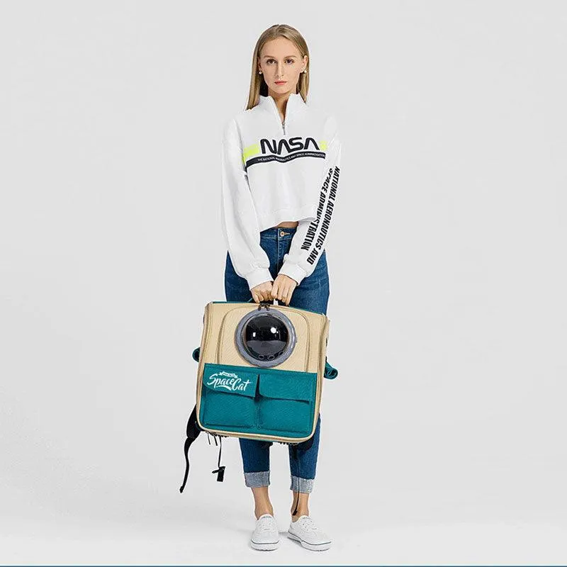 Canvas Cat Carrier Bag Expandable 9 Color Backpack