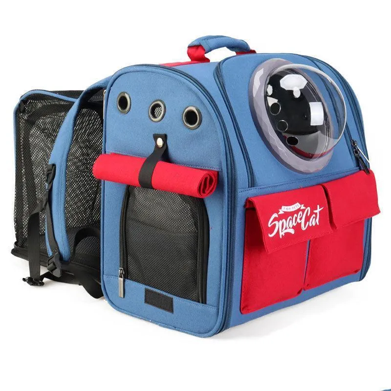 Canvas Cat Carrier Bag Expandable 9 Color Backpack