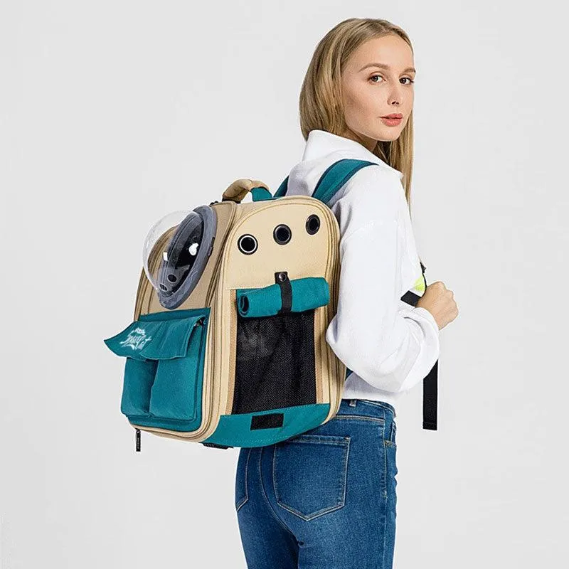 Canvas Cat Carrier Bag Expandable 9 Color Backpack