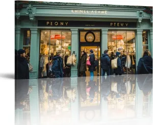 Canvas Wall Art 2018 Main entrance Fortnum Mason an upmarket department store London Framed Artwork Landscape Wall Paintings Modern Wall Decor Ready to Hang Posters for Living Room Bedroom 20"x40"