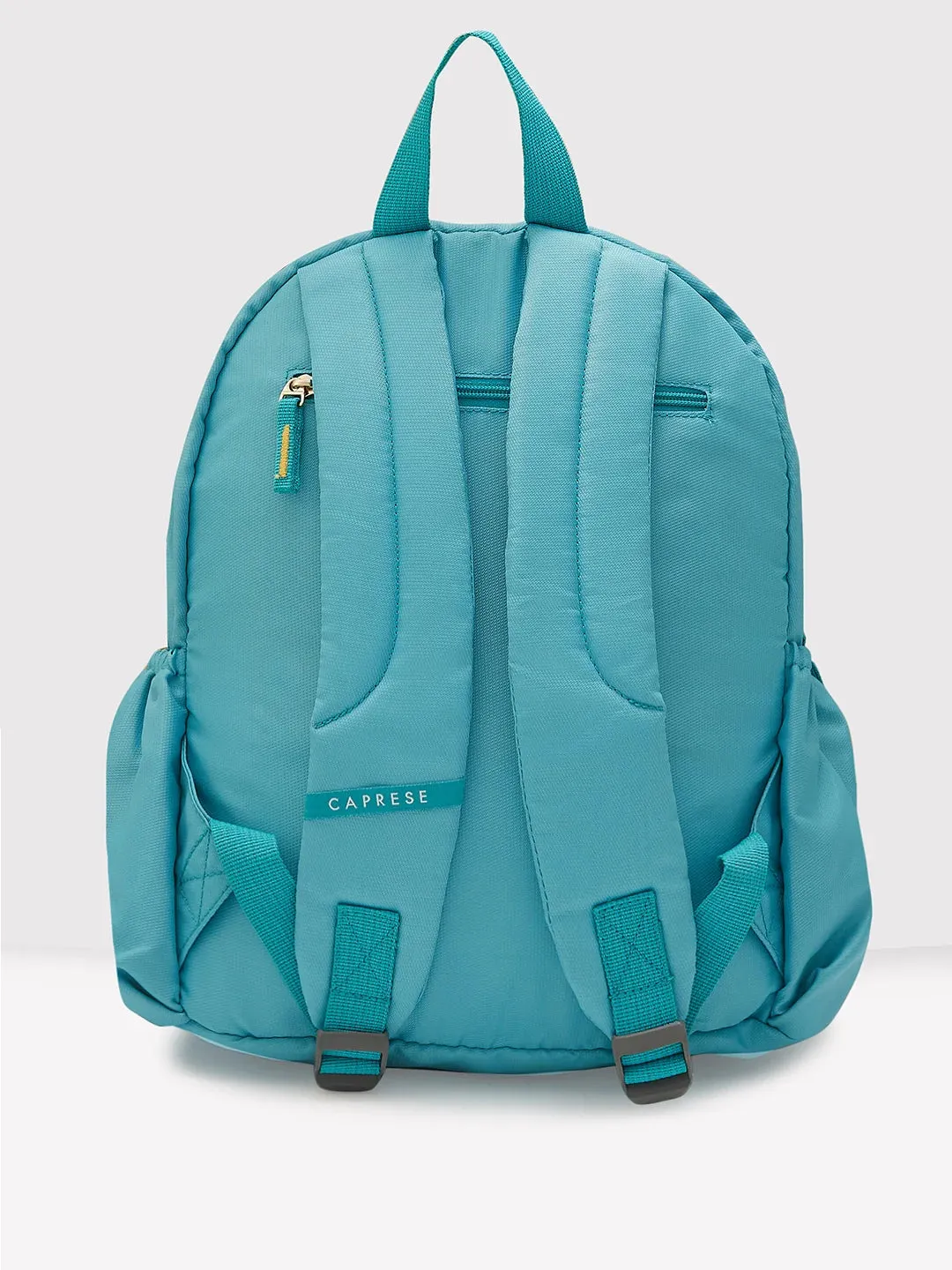 Caprese Xenia Medium Turquoise Printed Backpack