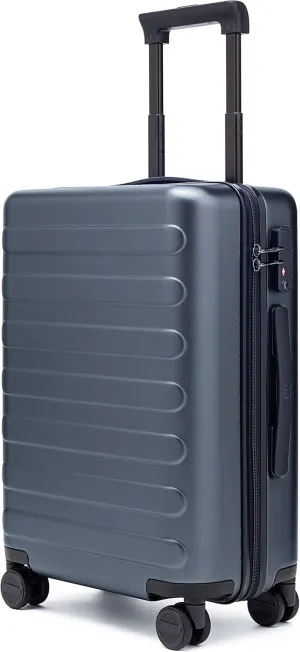 Carry on Luggage 22x14x9 Airline Approved, PC Hard Shell Suitcase with Double Spinner Wheels, TSA Lock, Doris Basic (Grey Color, 20 Inch)