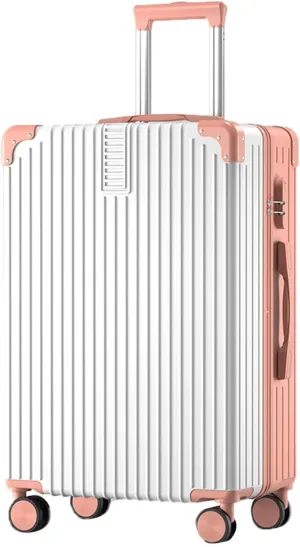 Carry On Luggage, External USB Port, Ergonomic Design Anti-friction And Anti-slip, Lightweight Suitecase, For Travel Schools (Color : 20, Size : Rose White)