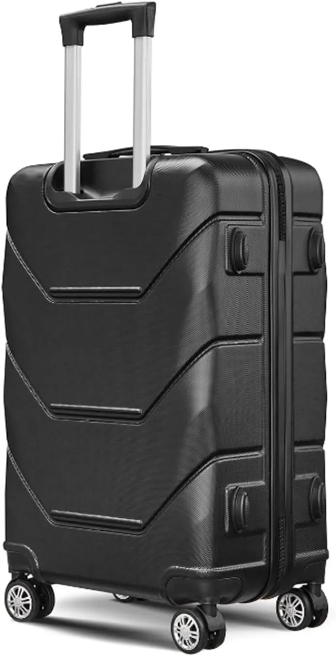 Carry On Luggages Suitcase ABS Luggage Hardside Lightweight Durable Suitcase Spinner Wheels Suitcase High Capacity Luggage Suitcases (D-20