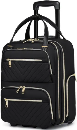 Carry-On Underseat Luggage with Wheels,Underseat Lightweight Suitcase for Women Men,16 inch Airlines Luggage for Overnight Business Travel