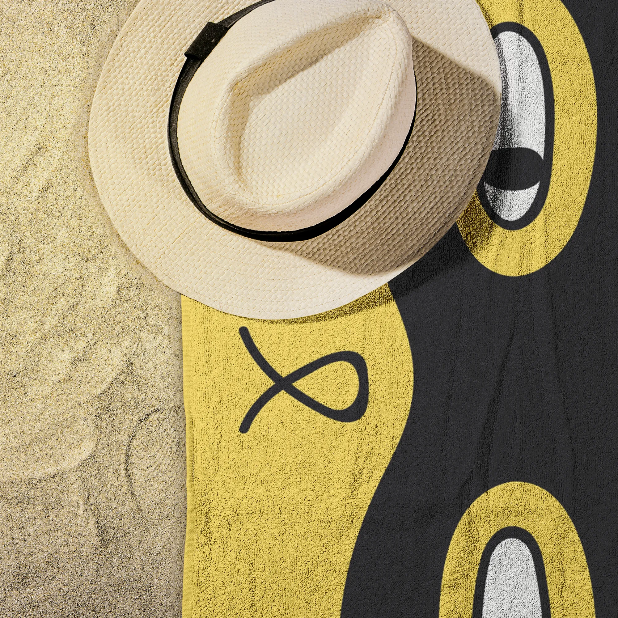 Cat Burglar Beach Towel