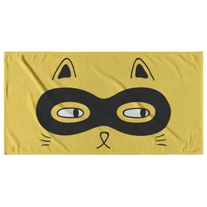 Cat Burglar Beach Towel