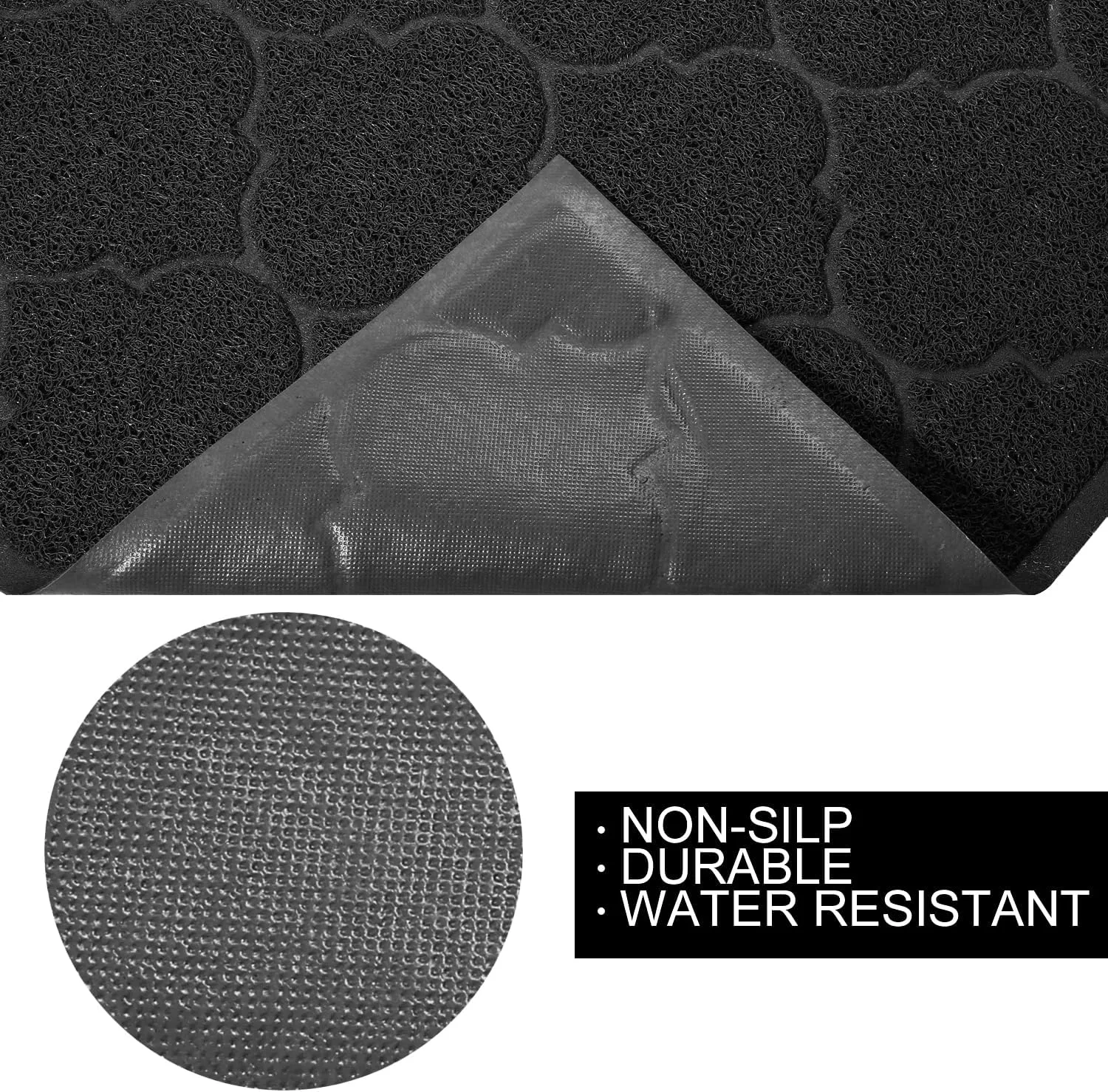 Cat Litter Mat, XL Super Size, Phthalate Free, Easy to Clean, 46x35 Inches, Durable, Soft on Paws, Large Litter Mat.