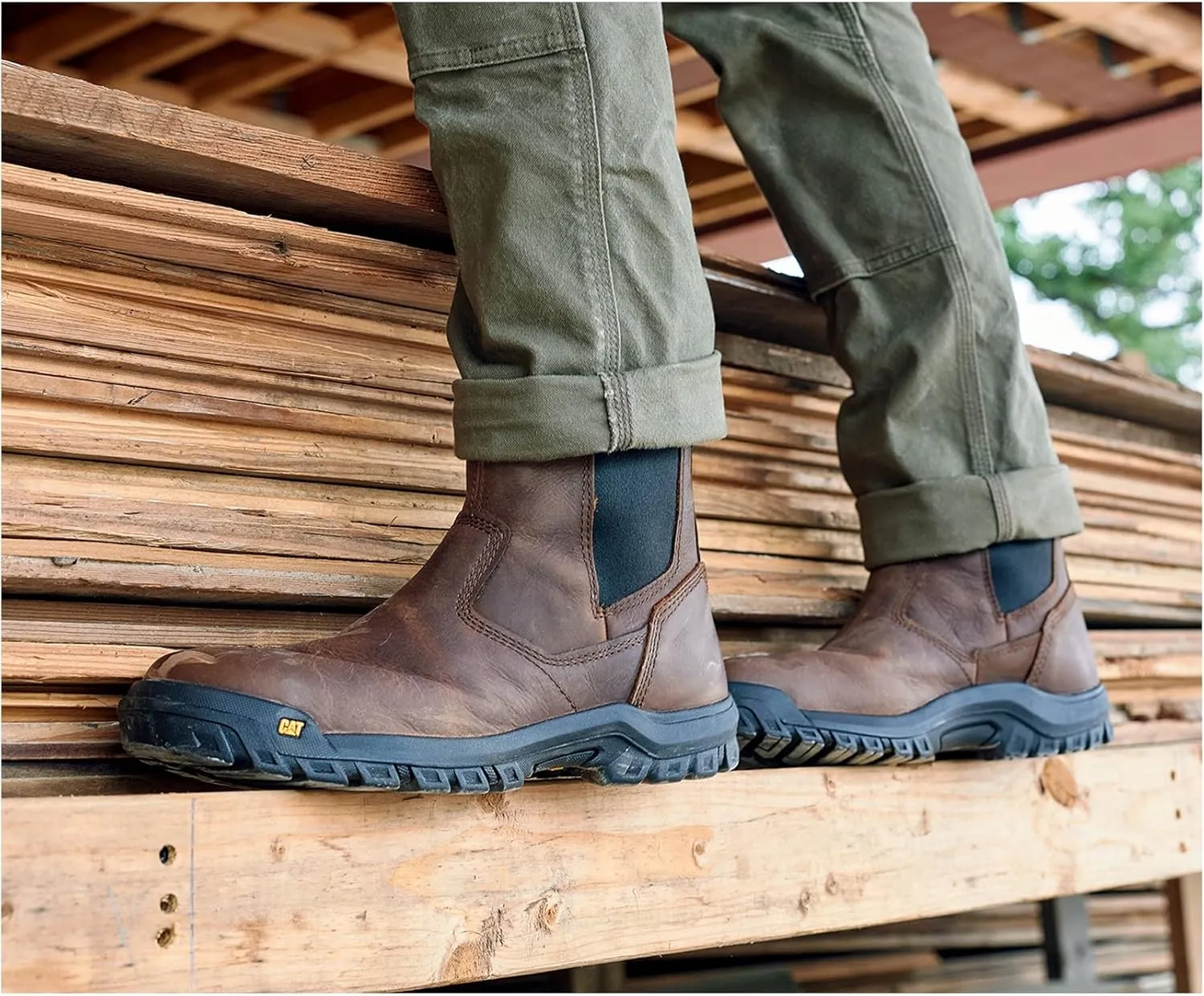 CAT Men's Wheelbase Construction Boot