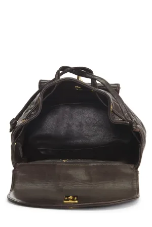 Chanel,  Brown Quilted Lambskin 'CC' Classic Backpack Small, Brown