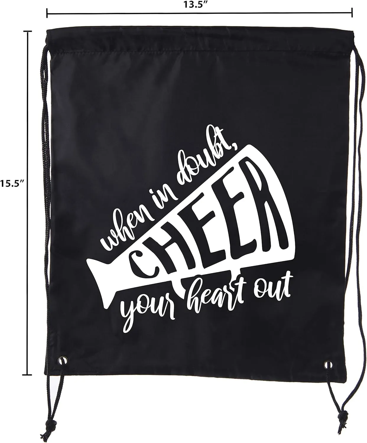 Cheer Bags, Pom Pom and Cheerleader drawstring Backpacks, Cheerleader Team bags