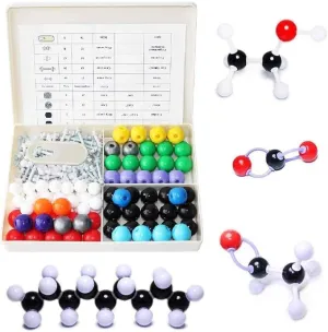 Chemistry Molecular Model Kit, 240 Pack, Student or Teacher Set for Learning