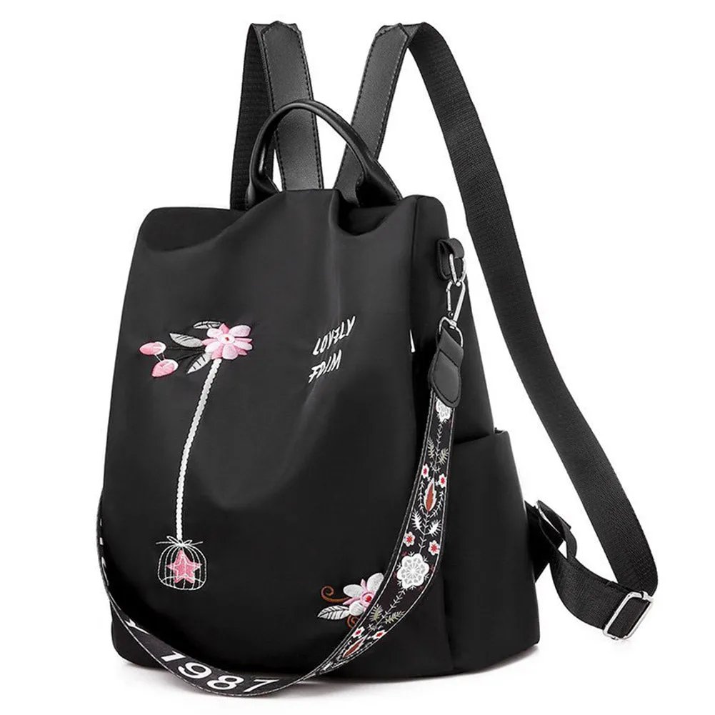 Chic Oxford Cloth Womens Backpack