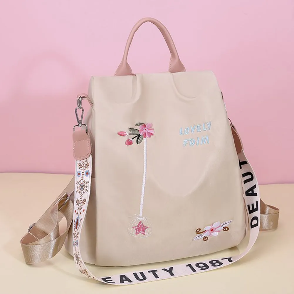 Chic Oxford Cloth Womens Backpack