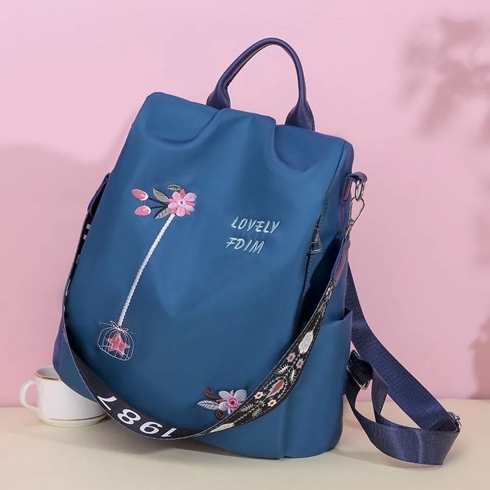 Chic Oxford Cloth Womens Backpack