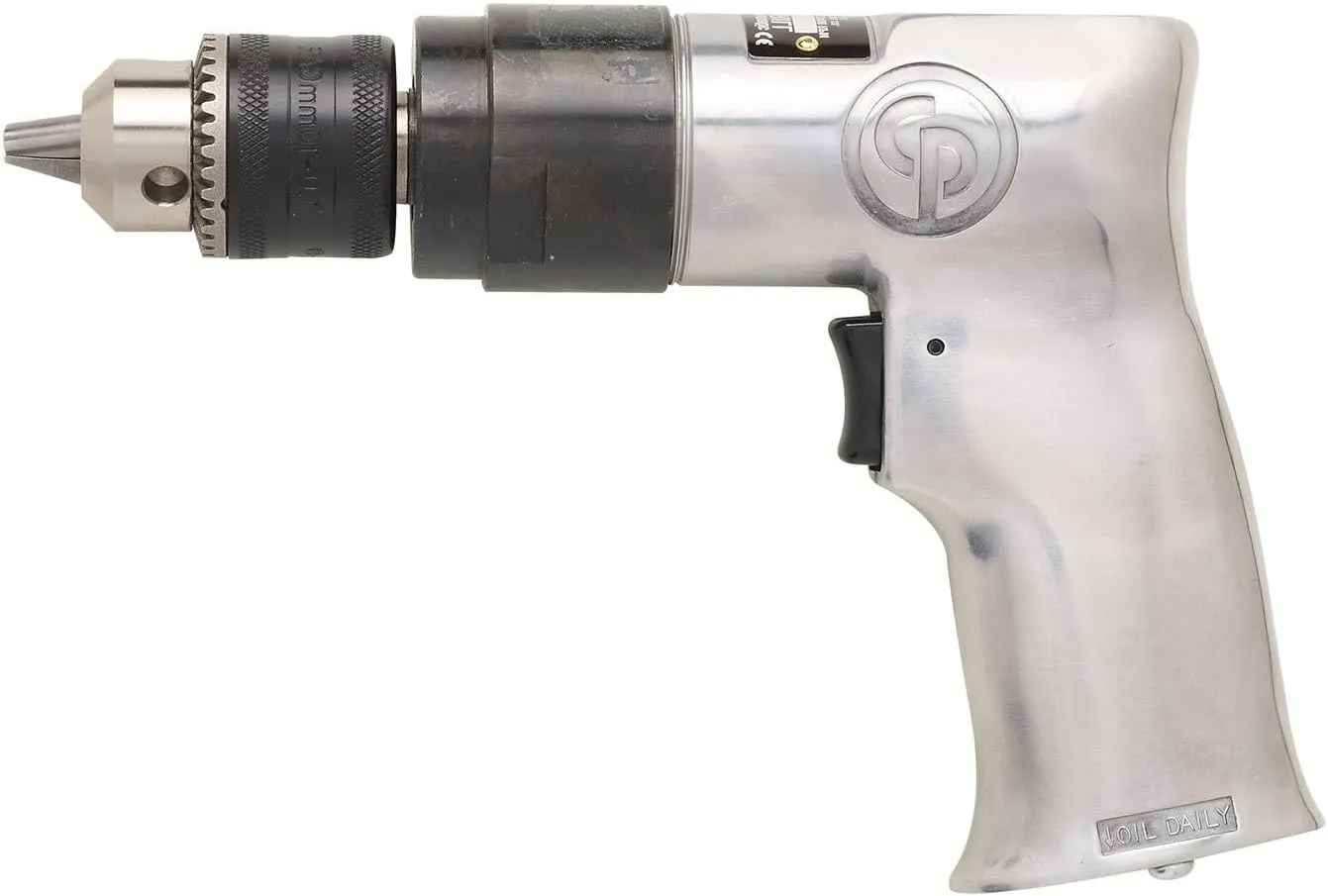 Chicago Pneumatic CP785 - Air Power Drill, 3/8 Inch (10 mm), Keyed Chuck, Aluminum Housing, Pistol Handle, 0.5 HP / 370 W, Stall Torque 3.1 ft. lbf / 4.2 NM, 2400 RPM, Power Tools & Home Improvement
