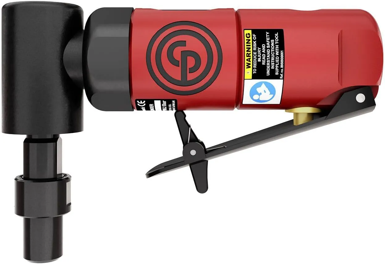 Chicago Pneumatic CP875 - Air Angle Die Grinder Tool, 1/4 Inch (6 mm), 0.3 HP / 220 W, 22500 RPM, Welder, Woodworking, Automotive Detailing, Stainless Steel Polisher, Heavy Duty