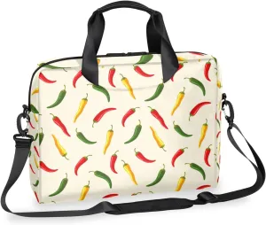 Chili Pepper 14 15 15.6 inch Laptop Briefcase Shoulder Bag Food Waterproof Travel Laptop Sleeve Case Work Computer Cover Carrying Bag