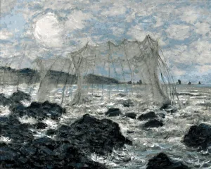 Claude Monet PD (58) - Fishing nets at Pourville - Van-Go Paint-by-Number Kit 40x50cm no Frame