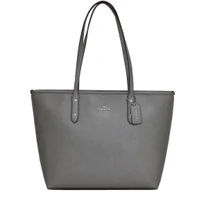 Coach 27515 City Zip Tote Bag- Gunmetal