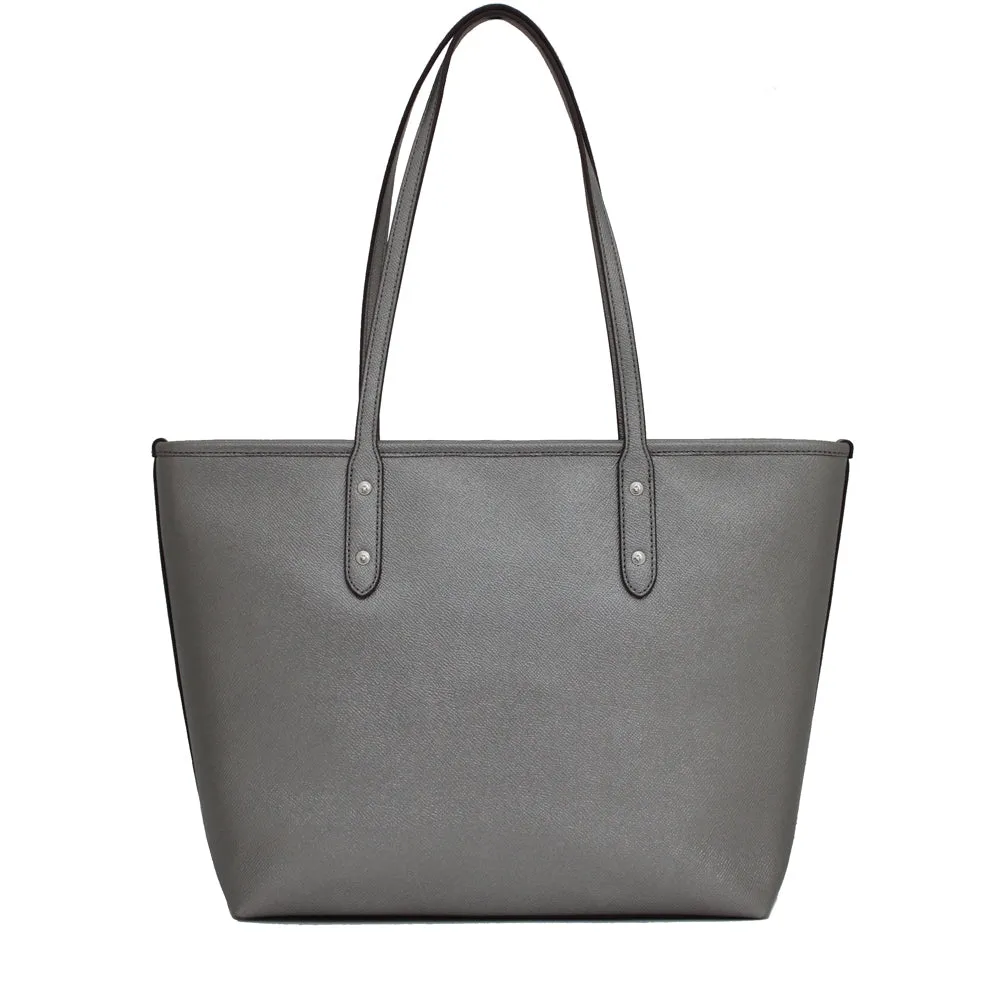 Coach 27515 City Zip Tote Bag- Gunmetal