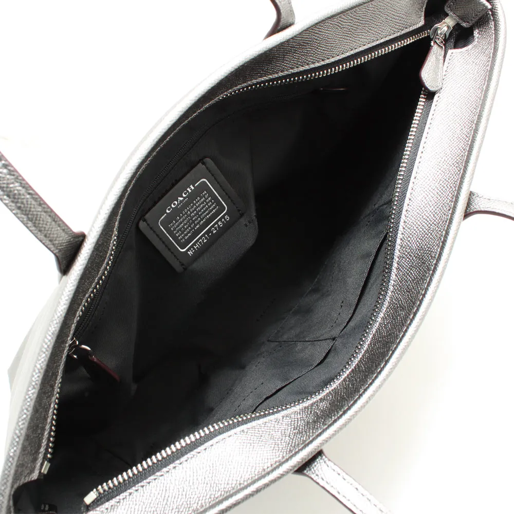 Coach 27515 City Zip Tote Bag- Gunmetal