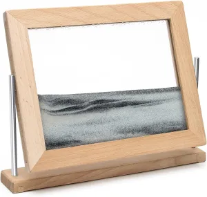 Coitak Moving Sand Art Picture, Dynamic Sand Picture, Desktop Moving Sand Art for Home Decor and Office