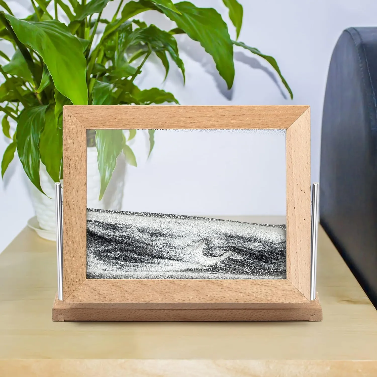 Coitak Moving Sand Art Picture, Dynamic Sand Picture, Desktop Moving Sand Art for Home Decor and Office