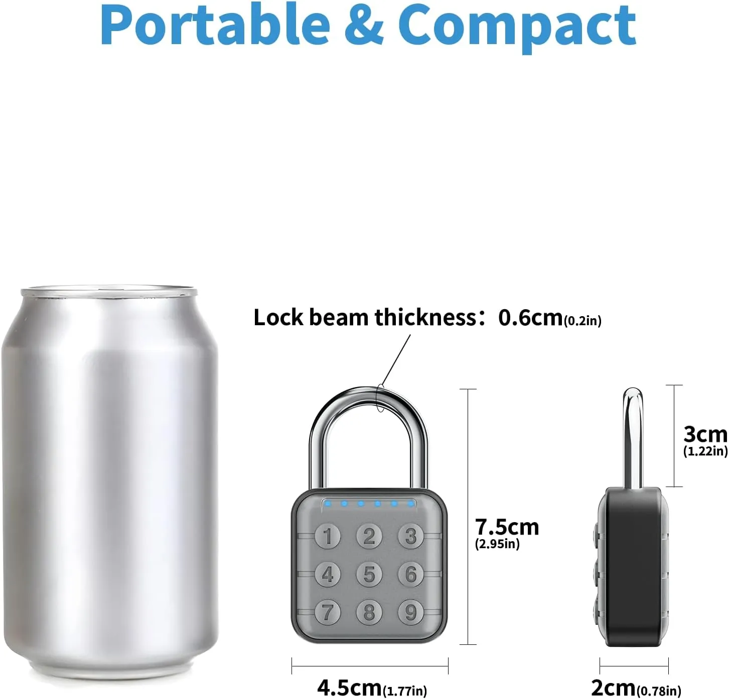 Combination Lock, Combination Lock for Locker, Locker Lock & Gym Locker Lock - High Security, Easy to Use for Gym, School, Travel, Outdoor
