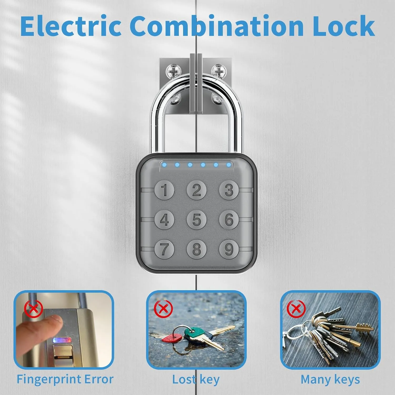 Combination Lock, Combination Lock for Locker, Locker Lock & Gym Locker Lock - High Security, Easy to Use for Gym, School, Travel, Outdoor