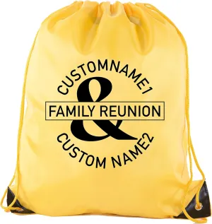 Combined Reunion Custom Last Name and Date - Family Reunion Party Favor Bags