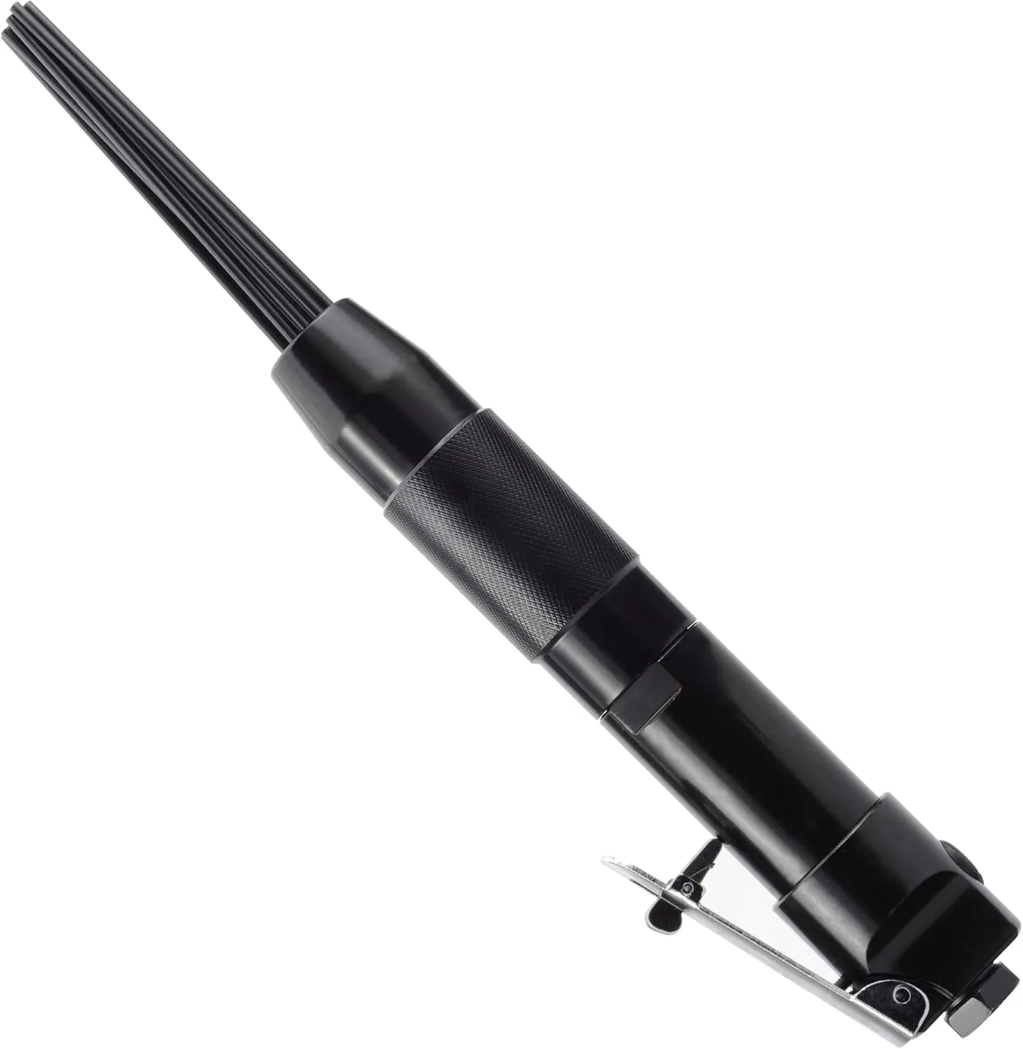 Compact air needle scaler air-powered pneumatic rust paint weld removal tool, pneumatic needle scaler