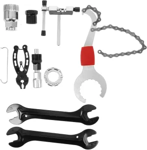 Comprehensive Bike Tool Kit Wrench Tire Removal Tool More Perfect for Mountain Bike Repairs