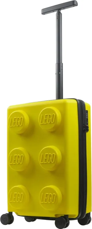 Concept One LEGO 22 Inch Carry On Luggage, Signature Trolley Expandable Hardshell Rolling Suitcase with Spinner Wheels, Yellow