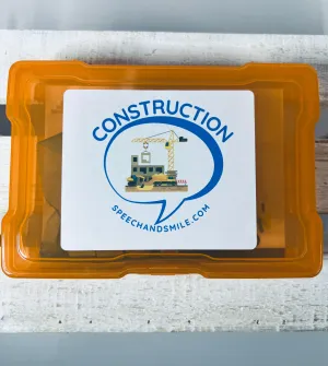 CONSTRUCTION Theme Trinkets Doodads-Construction Mini Objects for Learning & Play-Busy Box-Speech Therapy Mini Objects-Themed Therapy
