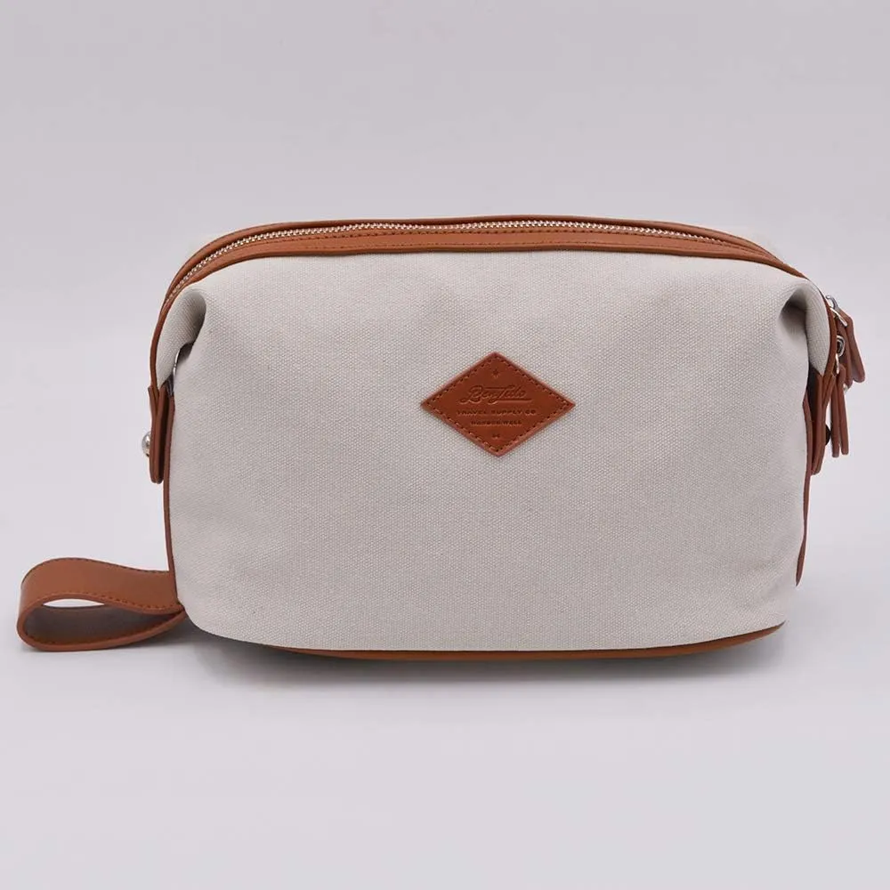 Convenience Kits International Premium Canvas Toiletry Bag (Ivory)
