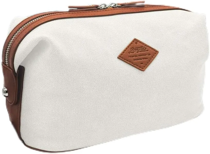 Convenience Kits International Premium Canvas Toiletry Bag (Ivory)