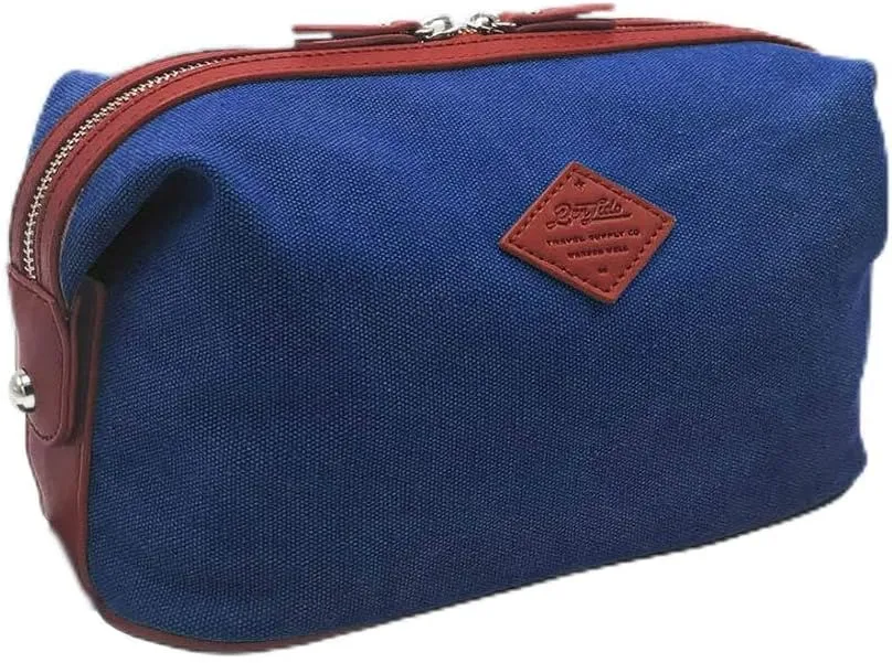 Convenience Kits International Premium Waterproof Canvas Toiletry Bag (Navy)