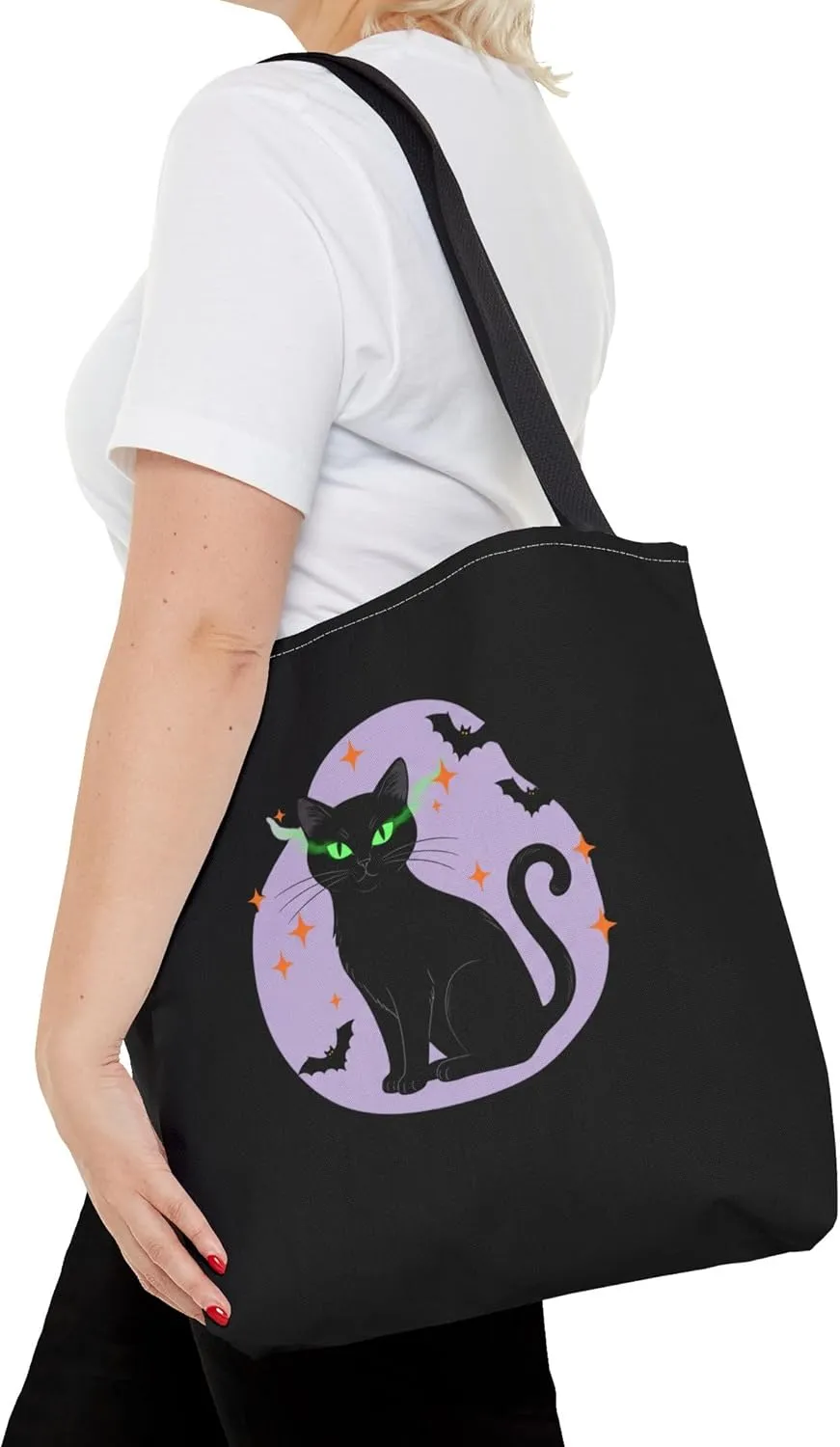 Copy of Halloween Cat Tote Bag – Spooky Themed Reusable Shoulder Bag for Trick-or-Treat & Everyday Use