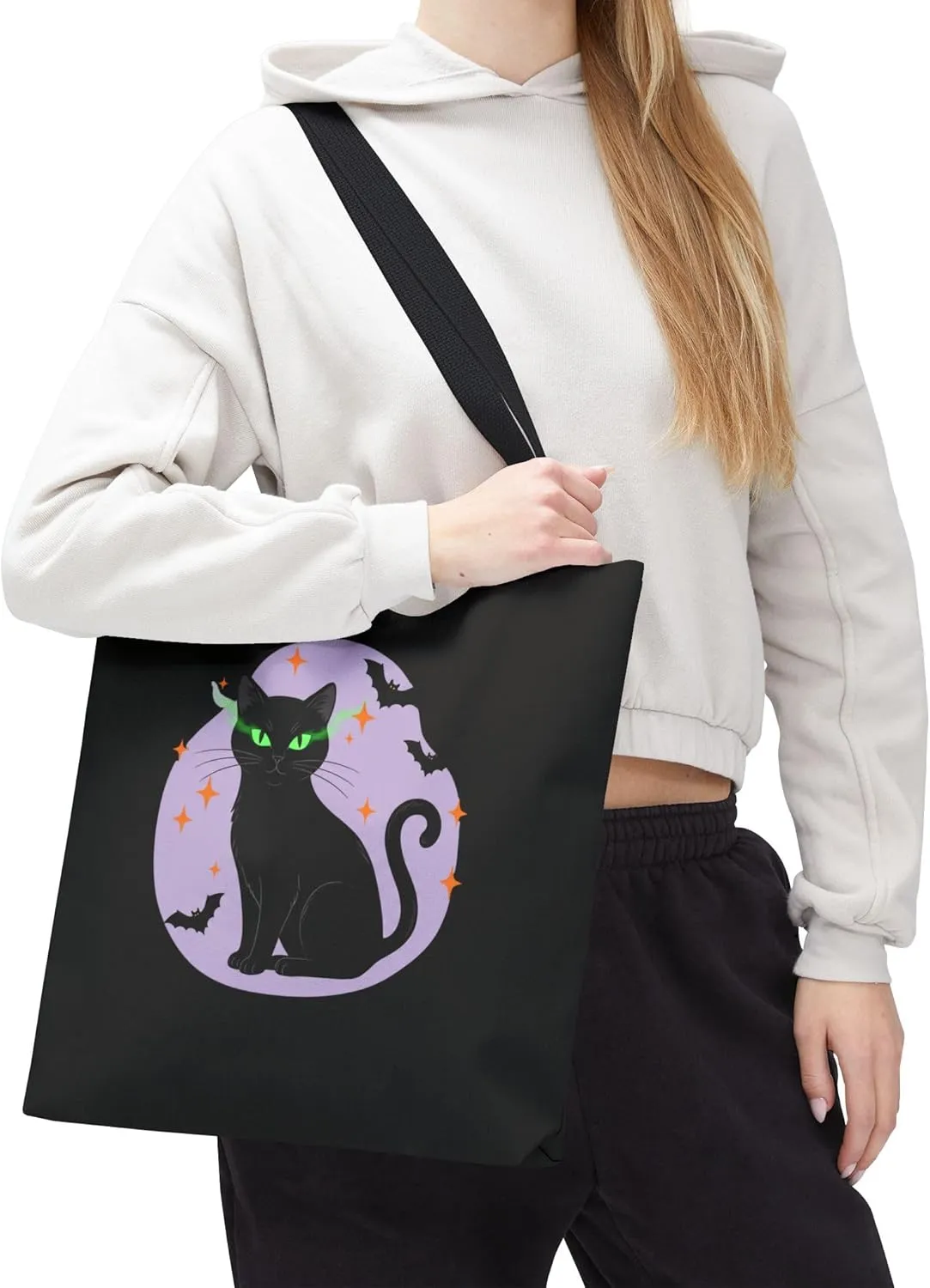 Copy of Halloween Cat Tote Bag – Spooky Themed Reusable Shoulder Bag for Trick-or-Treat & Everyday Use